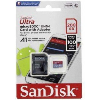 SanDisk microSDXC 200 GB UHS-I SDSQUAR-200G-GN6MA