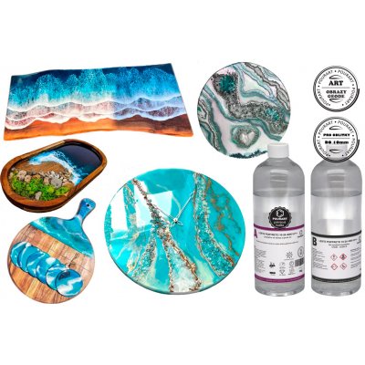 PourArt Lente Portreto 10-24-4000 Křišťálová pryskyřice na obrazy a geody UV++ 1 kg – HobbyKompas.cz