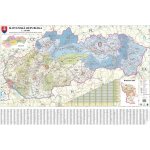 Excart Maps Slovensko - nástěnná mapa PSČ 135 x 90 cm Varianta: bez rámu v tubusu, Provedení: laminovaná mapa v lištách – Zboží Dáma