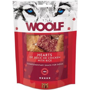 WOOLF Hearts of Duck or Chicken with Rice 100 g