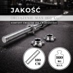 ACTIGET ACT0005 Vzpěračská tyč 180 cm rovná osa 28 mm – Zboží Dáma