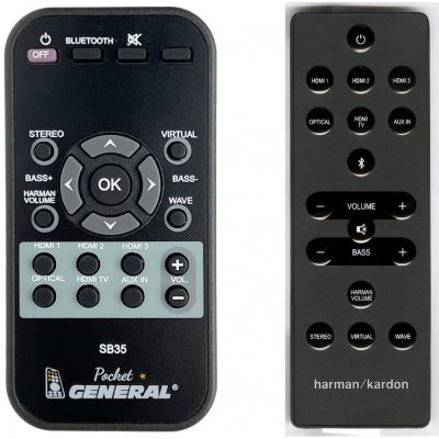 Dálkový ovladač General Harman Kardon SB35 – Hledejceny.cz