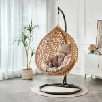 Zahradní houpací závěsné křeslo z technorattanu Francis Beige PATIO 46230 – Hledejceny.cz