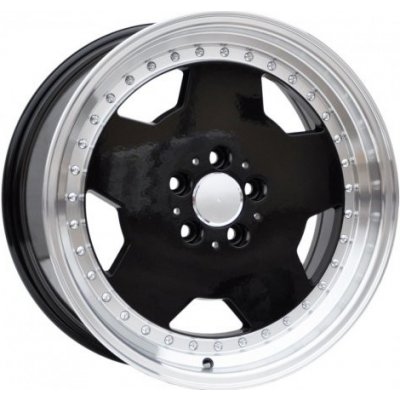Racing Line B5852 8x17 5x112 ET25 black polished rim | Zboží Auto
