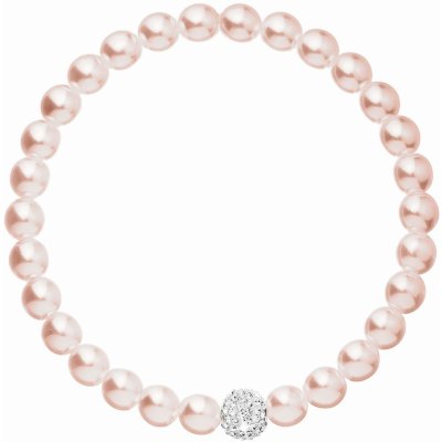 Evolution Group perlový růžový s Preciosa krystaly 33115.3 – Zboží Mobilmania
