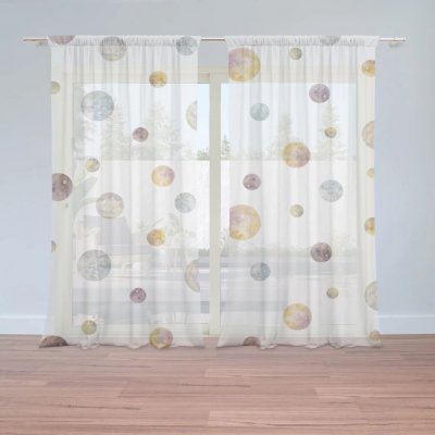 Sablio Záclony Galaktické bubliny: 2ks 150x250cm – Hledejceny.cz