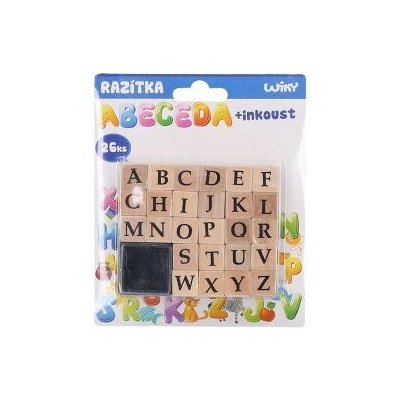 MFP Paper Razítka W003099 abeceda 26ks + inkoust – Sleviste.cz