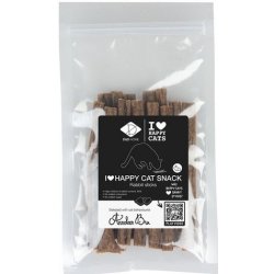 Ebi D&D I Love happy cat Tyčinky z kuřecího a králičího masa 70 g