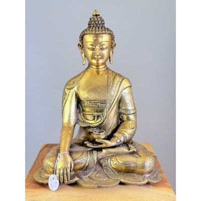 Soška sedícího Buddhy 34 cm – Zboží Mobilmania