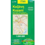 mapa Kozani Západní Makedonie Řecko 1:200 t. – Hledejceny.cz