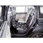 Trixie Autopotah nylon fleece s bočnicemi a tlapkami černo-béžový 65 x 145 cm – Zboží Mobilmania