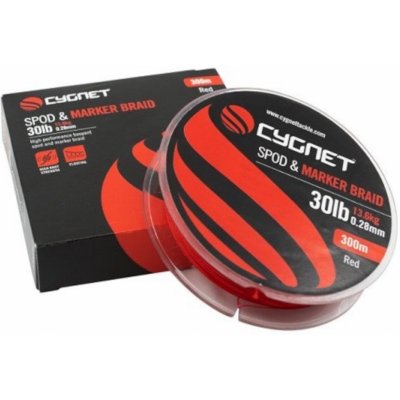Cygnet Šňůra Spod & Marker Braid 300m 0,24mm 20lb Red