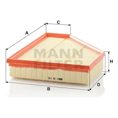 MANN FILTER Vzduchový filtr C 30 135 – Hledejceny.cz