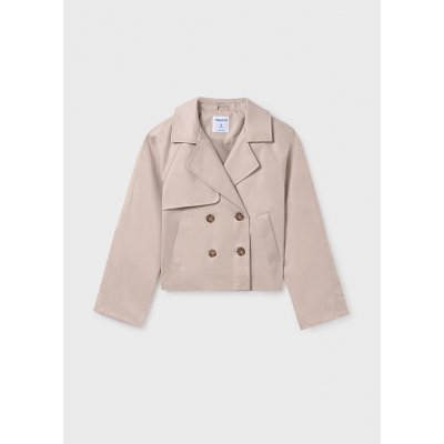 Mayoral trenčkot s knoflíky krátký béžový – Sleviste.cz