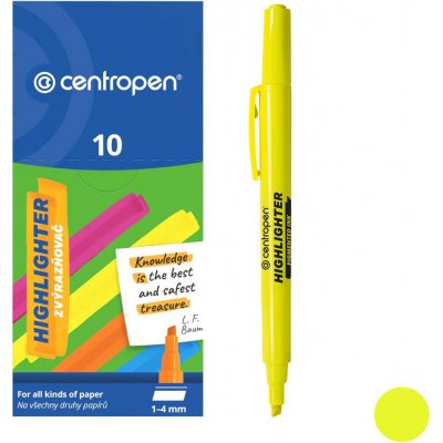 Centropen 8722 klínový hrot žlutý – Hledejceny.cz