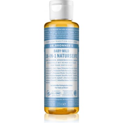Dr. Bronner’s Baby-Mild tekuté univerzální mýdlo bez parfemace 240 ml – Zboží Dáma