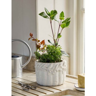 Kameninový květináč Cetara Rustic White 18 cm Garden Trading – Hledejceny.cz