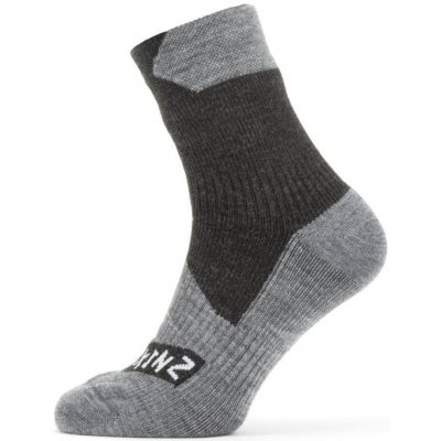Sealskinz Nepromokavé ponožky WP All Weather Ankle černášedá – Zboží Mobilmania