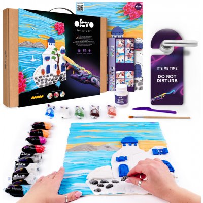 Okto výtvarný set na malování hmotou Santorini 30 × 40 cm – Hledejceny.cz