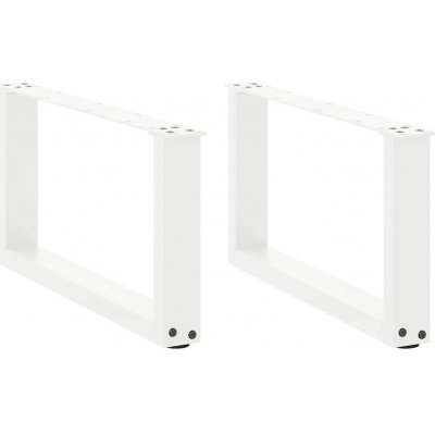 Omaxi 310804 Nohy konferenčního stolku ve tvaru U 2 ks bílé 60 x 30-31 cm ocel – Zboží Dáma