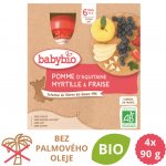 Babybio kapsička Jablko borůvky jahody 4 x 90 g – Zboží Dáma