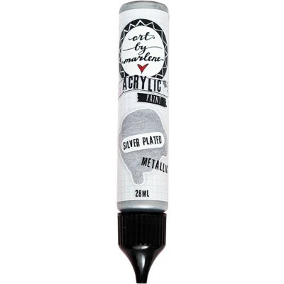 Studio Light akrylová barva metalická stříbrná – Sleviste.cz