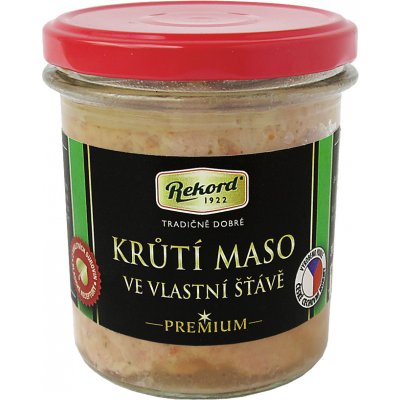 REKORD Krůtí maso ve vlastní šťávě 300 g – Zboží Dáma