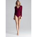 Figl body s hlubším výstřihem M648 deep red – Zboží Dáma