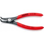 KNIPEX - Kleště precizní, na pojistné kroužky Ø 3-10mm - vnitřní, zahnuté - 130mm, velké opěrné plochy na hrotech (4921A01) – Zboží Mobilmania