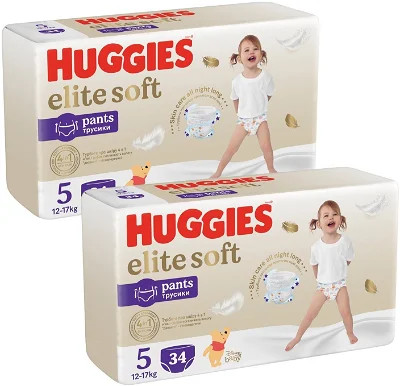 Huggies Elite Soft Pants 5 2 x 34
