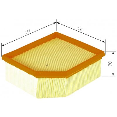 Vzduchový filtr BOSCH F 026 400 023 (F026400023) – Hledejceny.cz