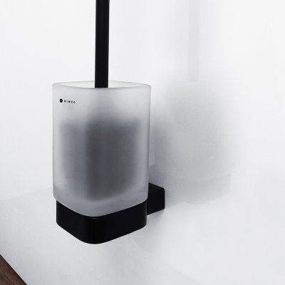 Nimco Kibo černé Toaletní WC kartáč s hranatou rukojetí Ki-14094CN-HR-90 – Hledejceny.cz