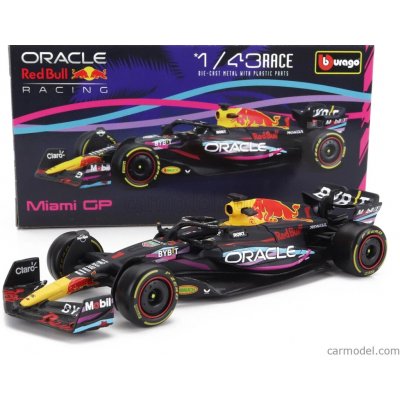 Bburago Red bull F1 Rb19 Team Oracle Red Bull Racing N 1 World Champion Winner Miami Gp 2023 Max Verstappen Matt Blue 1:43 – Zboží Dáma