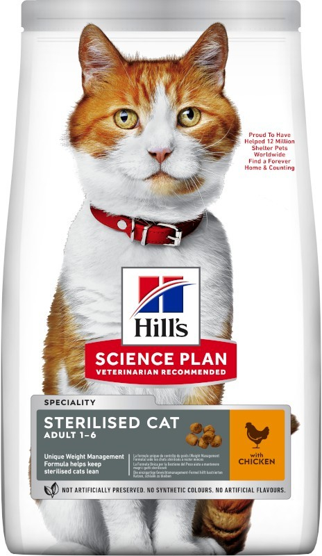 Hill\'s Science Plan Feline Adult Sterilised Chicken 15 kg