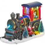 Euro Habitat Vánoční Express Scéna vlak s LED diodami 22cm – Hledejceny.cz