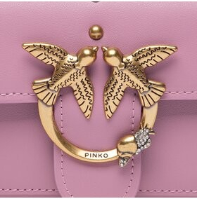 Pinko Love Wallet Simply Je 1 C AI 22-23 PLTT 1P22TM Y5H7 Růžová