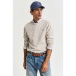 Gant Classic Cotton C-neck Light Beige Melange – Zboží Dáma