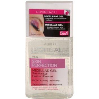 L'Oréal Skin Perfection micelární gel pro citlivé oči 5v1 125 ml