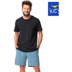 Key MNS 901 A24 pánské pyžamo krátké černo modré