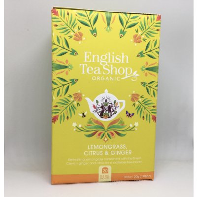 English Tea Shop Bio čaj CITRONOVÁ TRÁVA ZÁZVOR A CITRUSY 20 sáčků – Zbozi.Blesk.cz