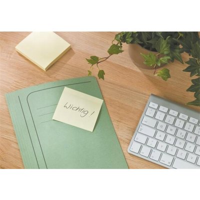 Ekologický samolepicí bloček POST-IT 76x76mm, 16 bločků po 100 listech, žlutý – Hledejceny.cz