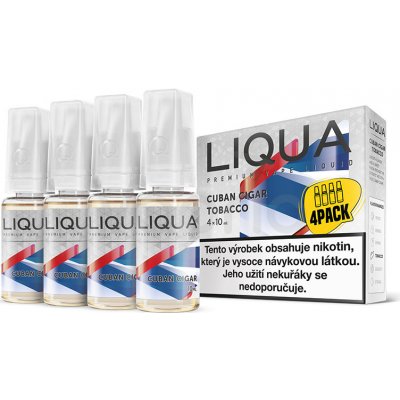 Ritchy Liqua Elements 4Pack Cuban Cigar tobacco 4 x 10 ml 3 mg – Zbozi.Blesk.cz