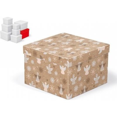 Krabice dárková vánoční C-V008-H 22x22x15cm – Hledejceny.cz