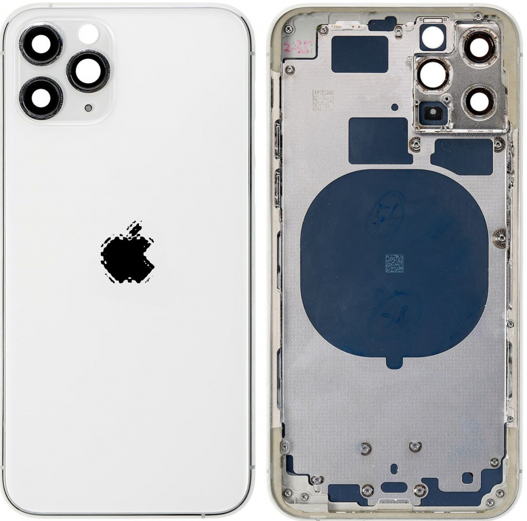 Kryt Apple iPhone 11 Pro zadní Housing Stříbrný
