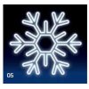 Vánoční osvětlení CITY SM-999057 Vločka 120x120 cm studená bílá