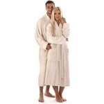 Austin župan bambus dlouhý župan se šálovým límcem krémová – Zboží Dáma