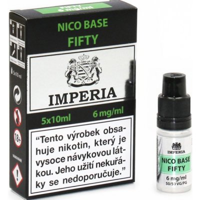 Nikotinová báze IMPERIA 5x10ml PG50-VG50 6mg – Hledejceny.cz