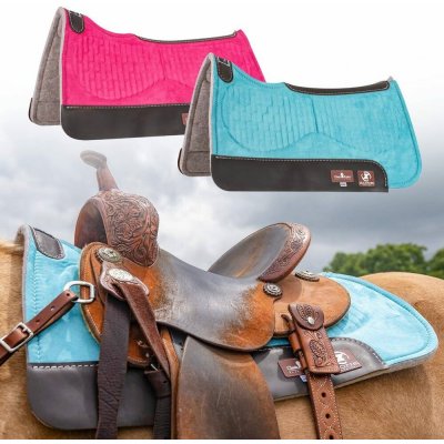 Classic Equine Podsedlová deka Zone Suede Micro 3/4 tyrkysová – Zboží Mobilmania