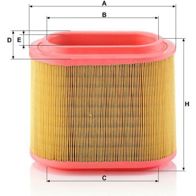 MANN-FILTER Vzduchový filtr MANN C24196 (MF C24196) – Hledejceny.cz