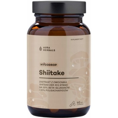 Aura Herbals Mycodrop Shiitake 30:1 60 kapslí – Hledejceny.cz